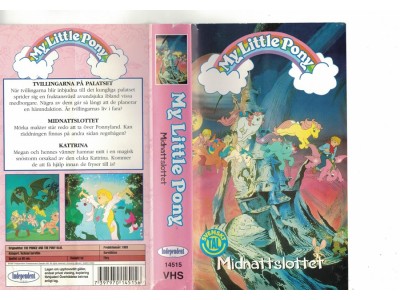 My Little Pony ,Midnattslottet   VHS